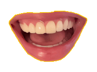 Gif animé rire bouche